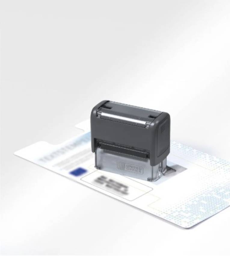 United Office Tampon encreur personnalisable - Idéal pour bureau et entreprise